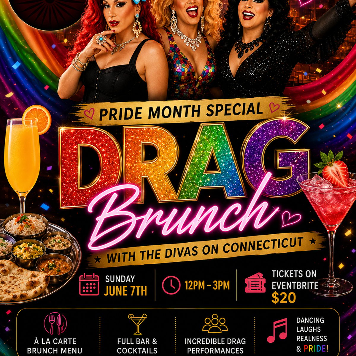 Pride Month Special Drag Brunch on Connecticut Avenue