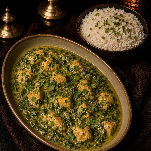 Royal Palak with Protein.