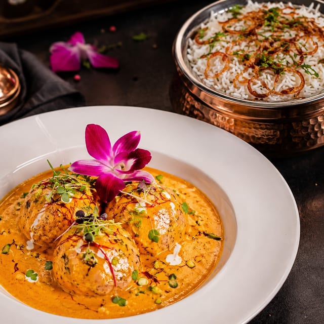 Saffron Malai Kofta.