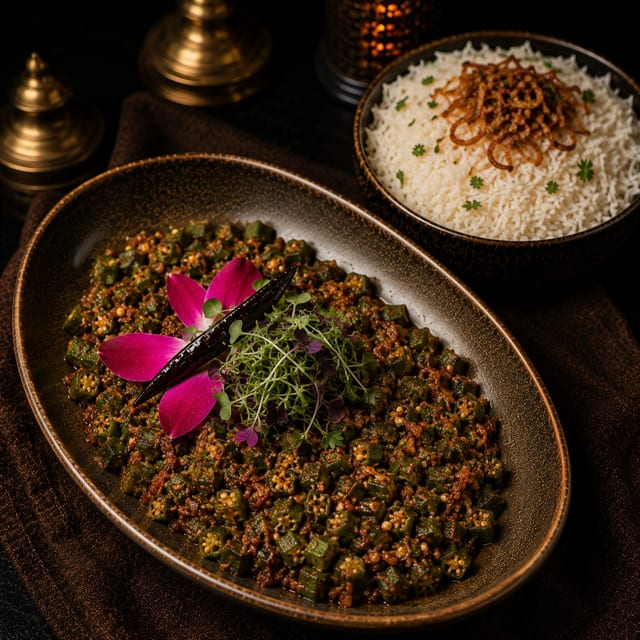 Amchur Bhindi Masala.