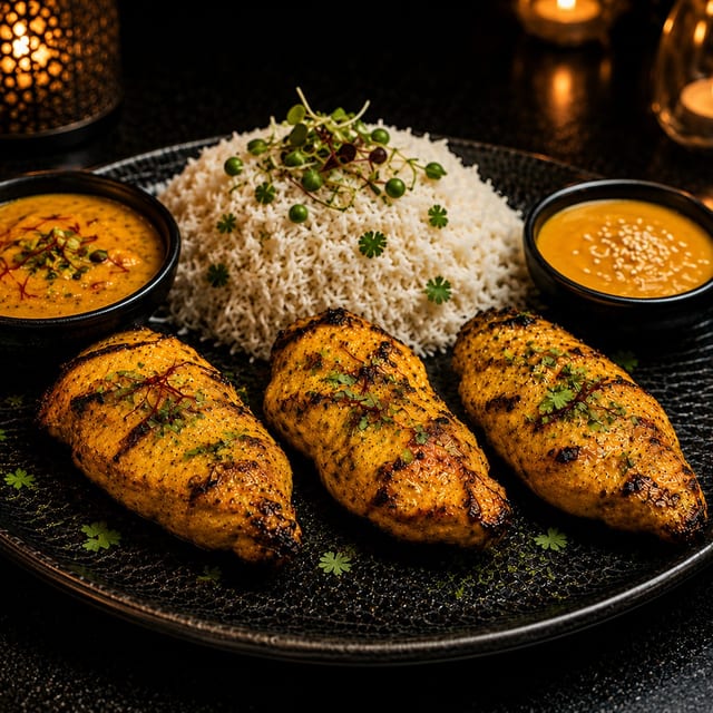 Saffron Chicken Tikka.